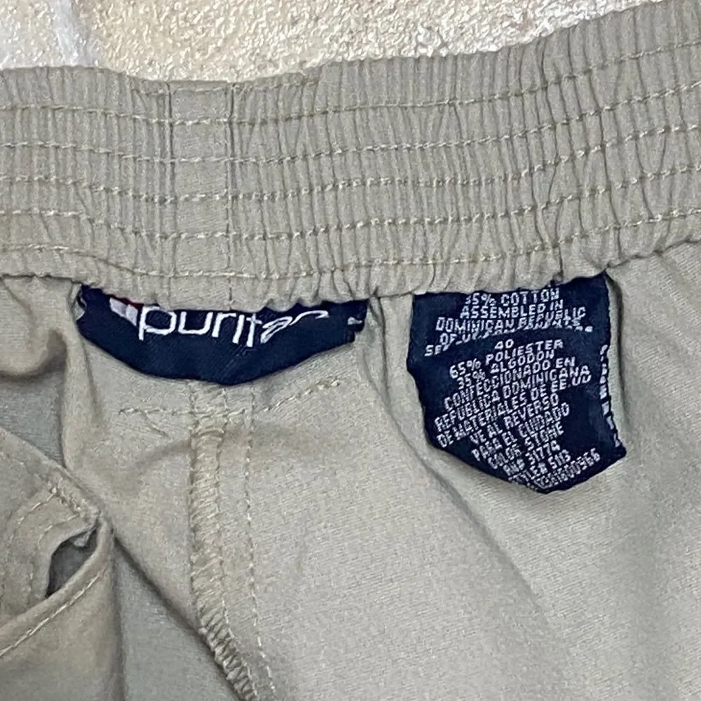 ‼️FINAL ‼️Puritan Men's Olive-Tan Flat Front Casual Shorts